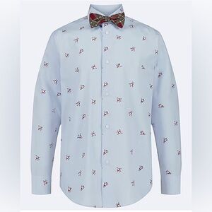 TFW Size XL 18-20 Boys Long Sleeve Point Collar Shirt + Tie Set, New WithTags